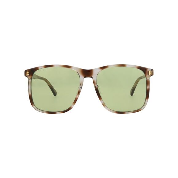 Gucci Square-Frame Acetate Sunglasses Brown Mens - Picture 1 of 6
